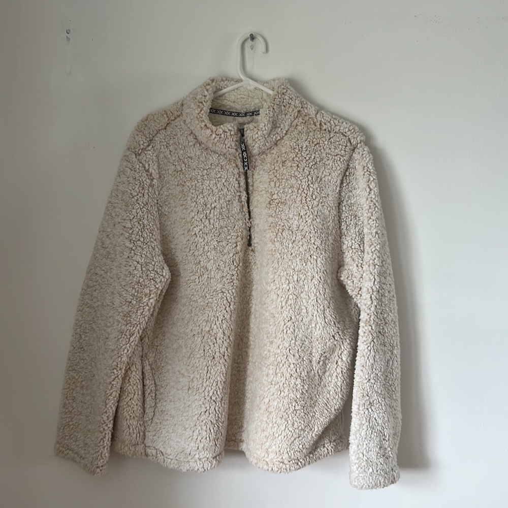 BUNDLE OF TWO Oversized Sherpa quarter zip